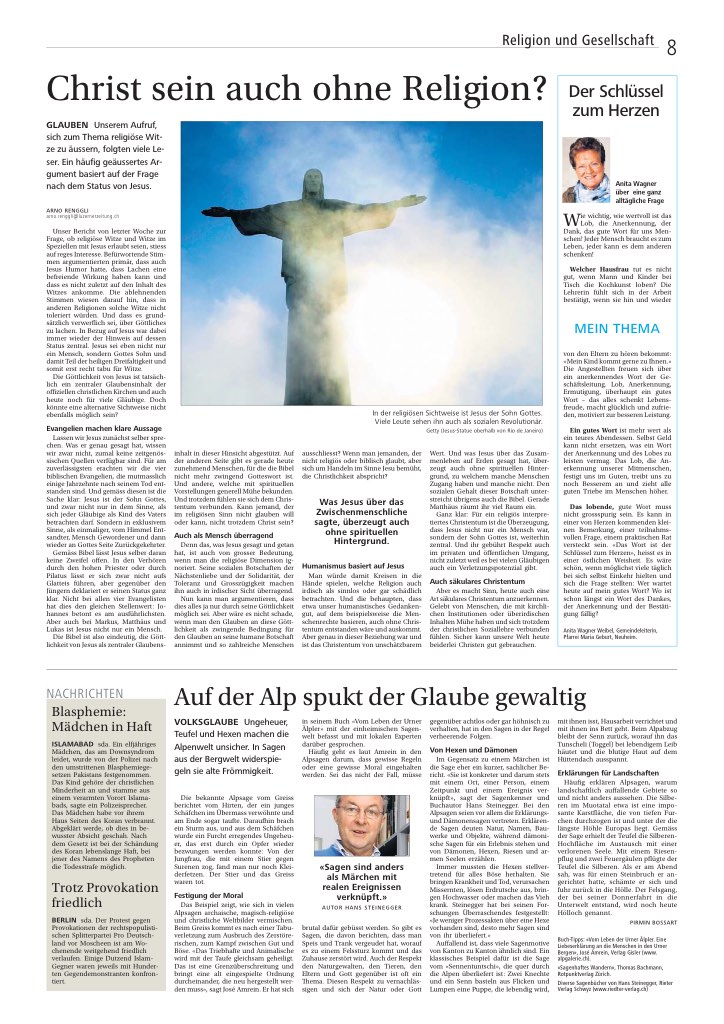 Christ sein auch ohne Religion