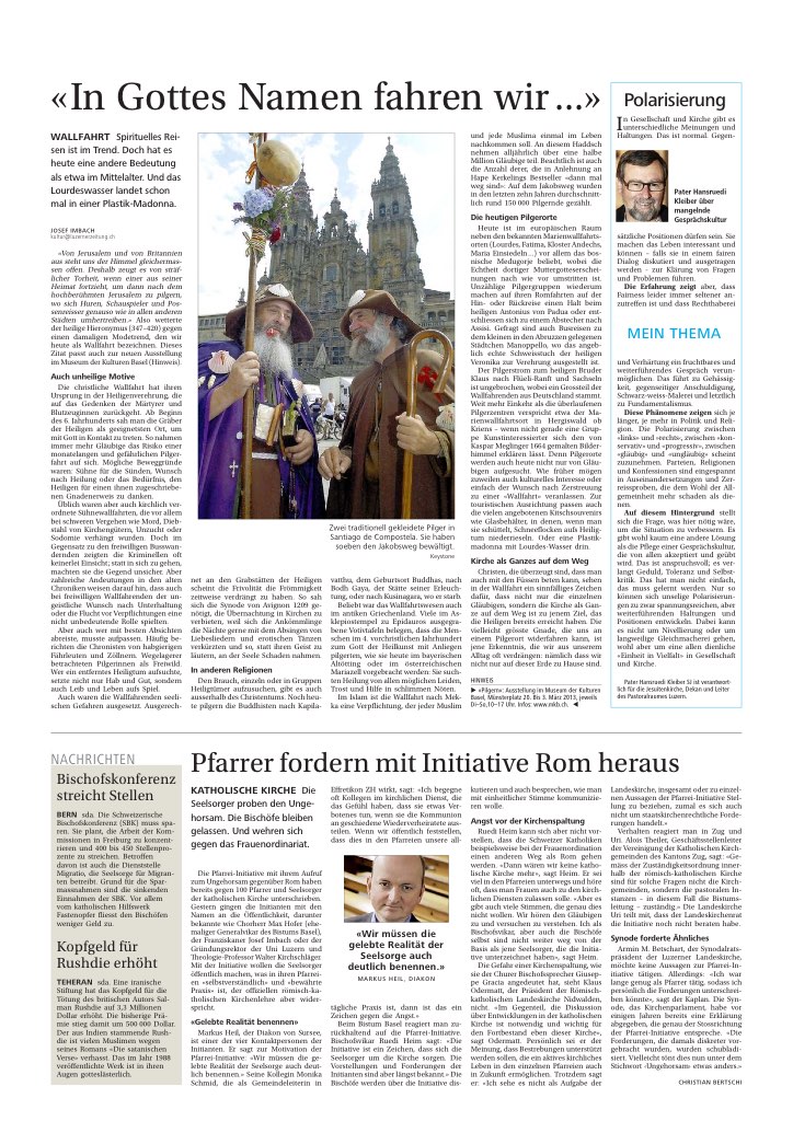 «In Gottes Namen fahren wir …»