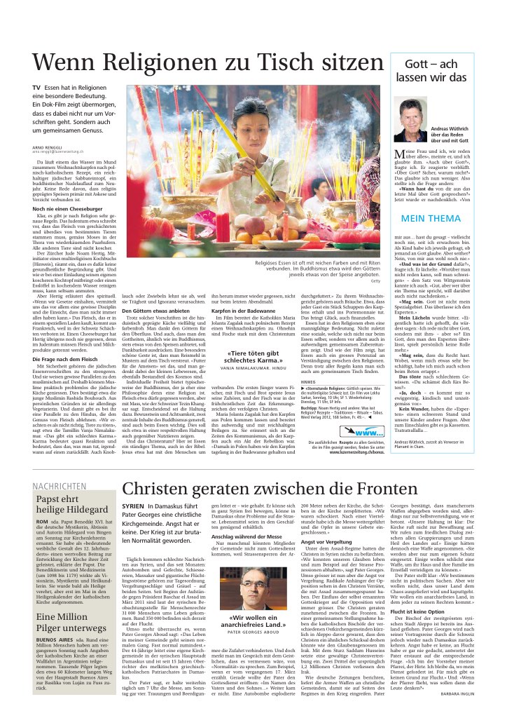 Wenn Religionen zu Tisch sitzen