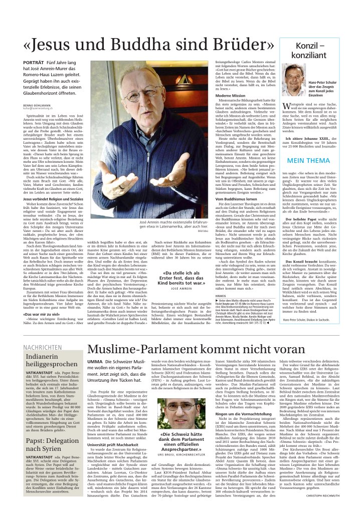 «Jesus und Buddha sind Brüder»