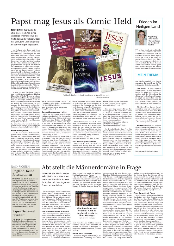 Papst mag Jesus als Comic-Helden