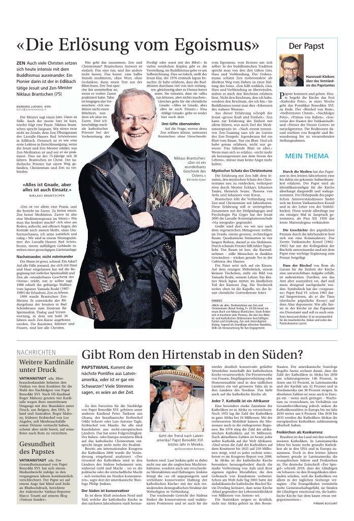 «Die Erlösung vom Egoismus»
