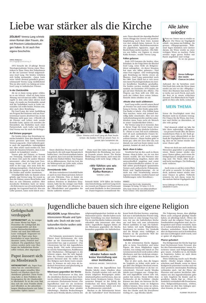 Liebe war stärker als die Kirche
