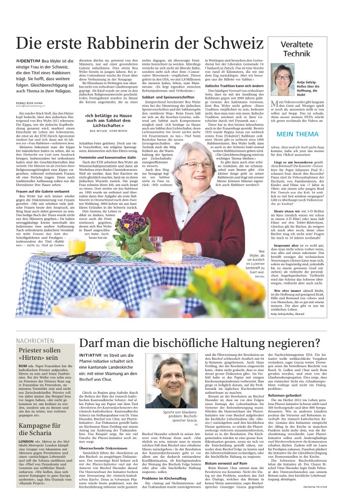 Die erste Rabbinerin der Schweiz