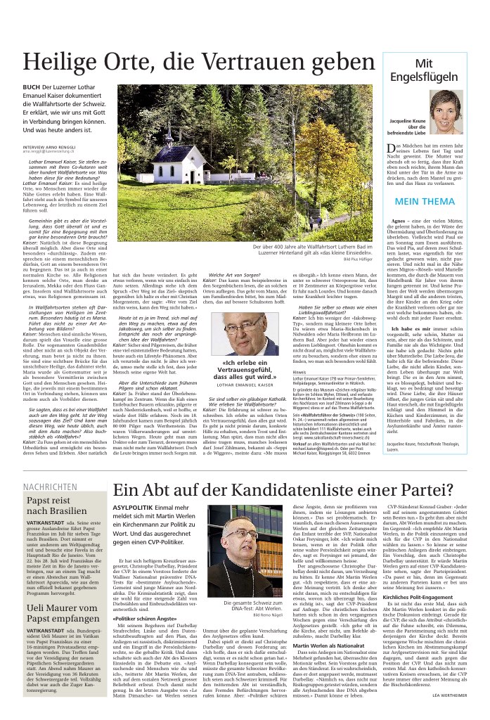 Heilige Orte, die Vertrauen geben