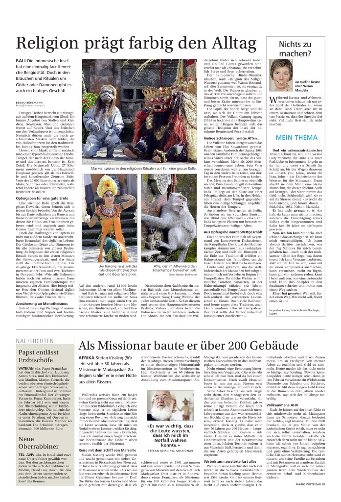 Religion prägt farbig den Alltag