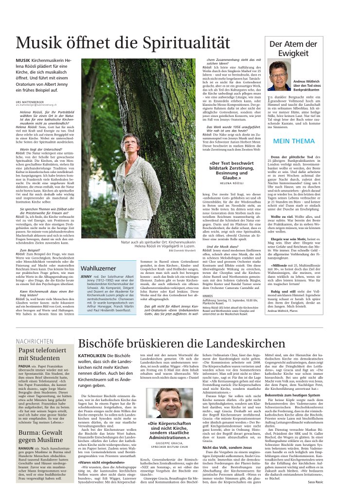 Musik öffnet die Spiritualität