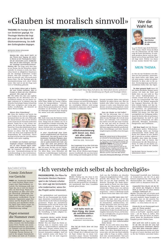 «Glauben ist moralisch sinnvoll»