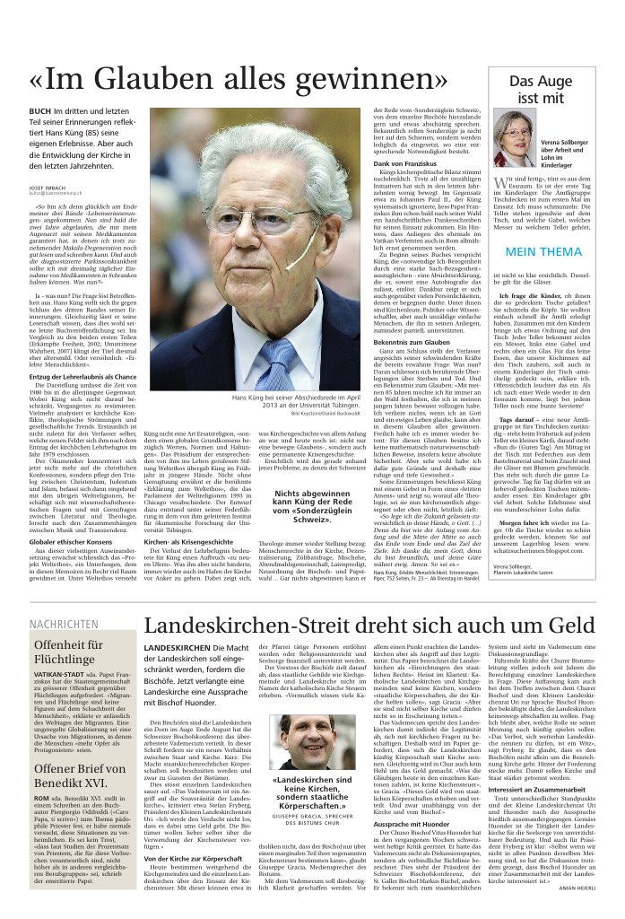 «Im Glauben alles gewinnen»