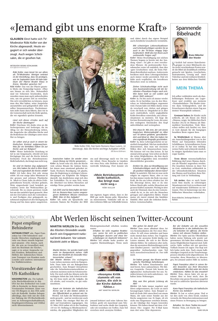 «Jemand gibt uns enorme Kraft»