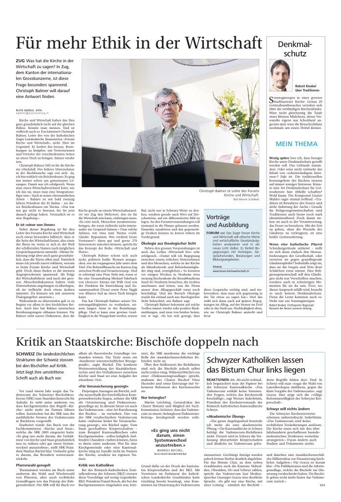Für mehr Ethik in der Wirtschaft