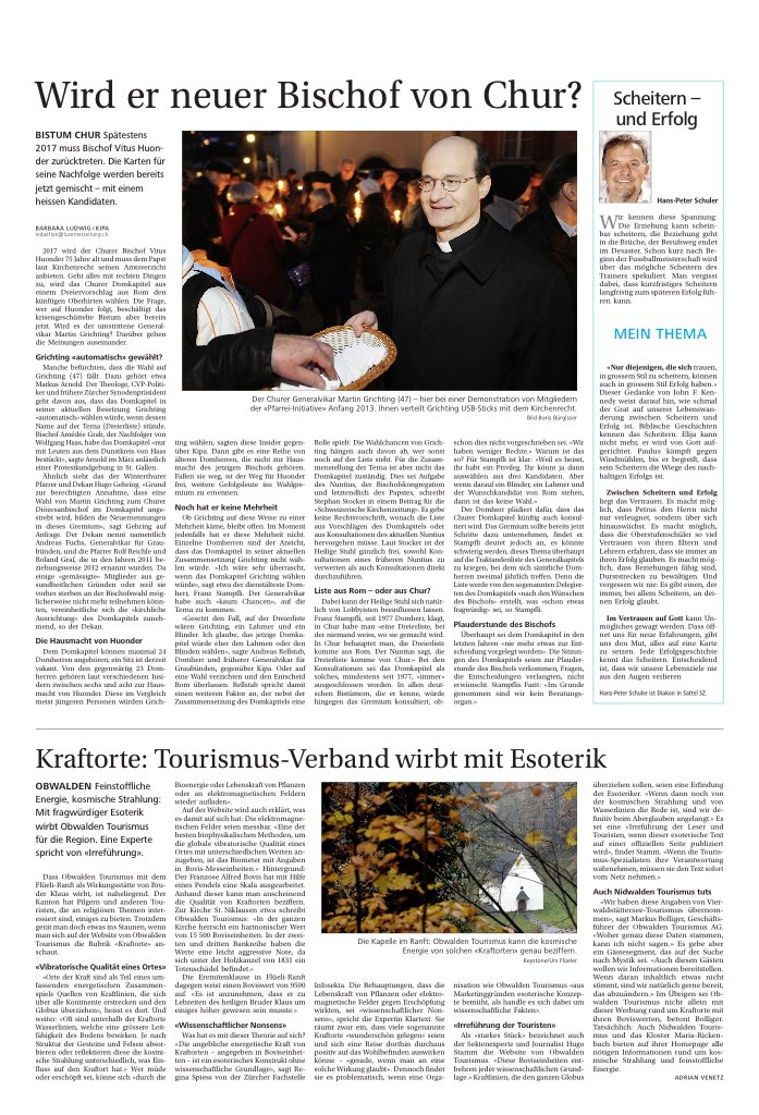 Wird er neuer Bischof von Chur?