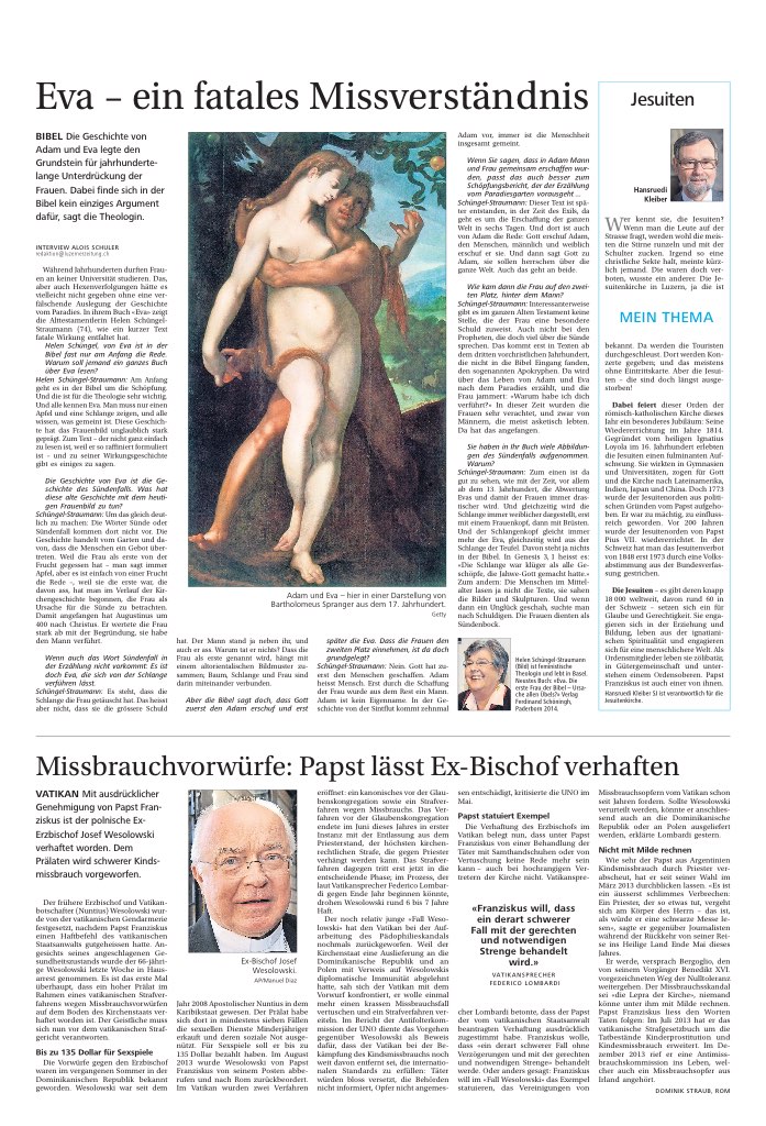 Eva – ein fatales Missverständnis