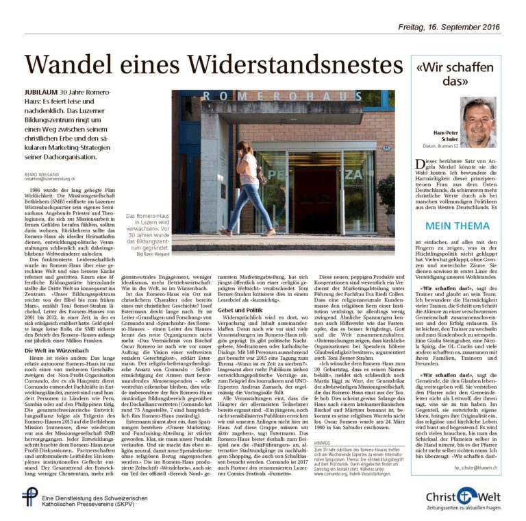 Wandel eines Widerstandsnestes