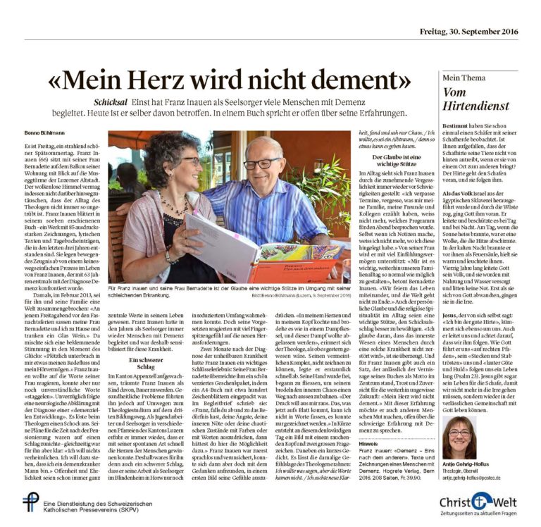 «Mein Herz wird nicht dement»