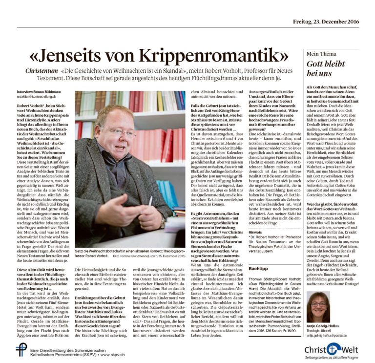 «Jenseits von Krippenromantik»