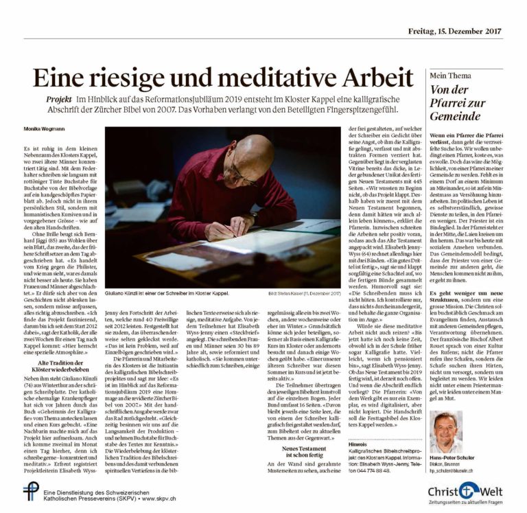Eine riesige und meditative Arbeit