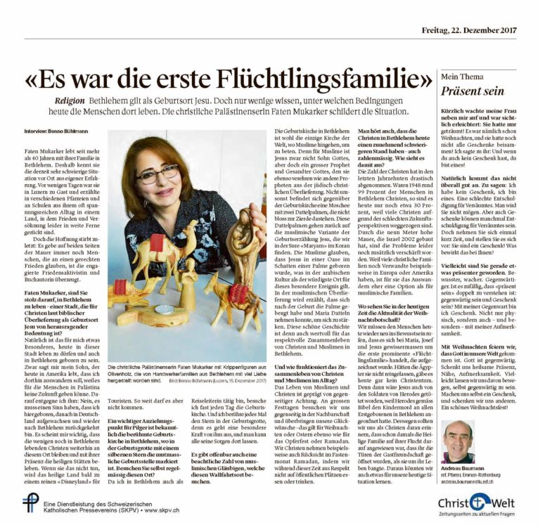 «Es war die erste Flüchtlingsfamilie»