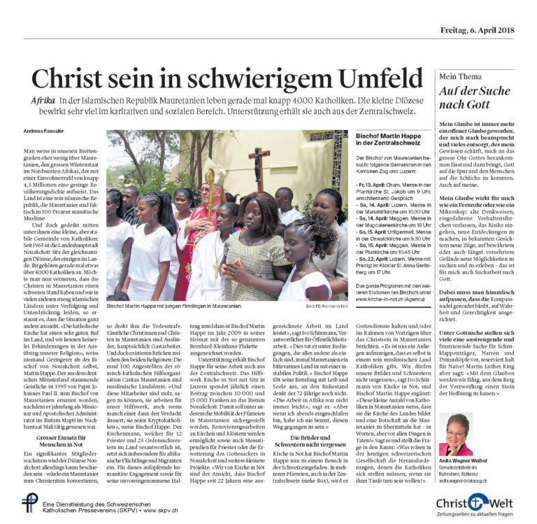 Christ sein in schwierigem Umfeld