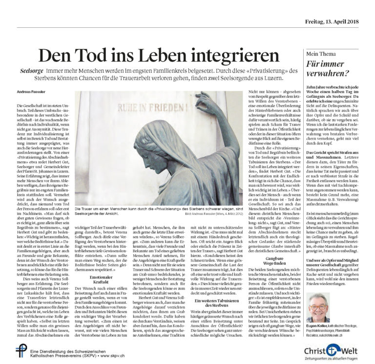 Den Tod ins Leben integrieren