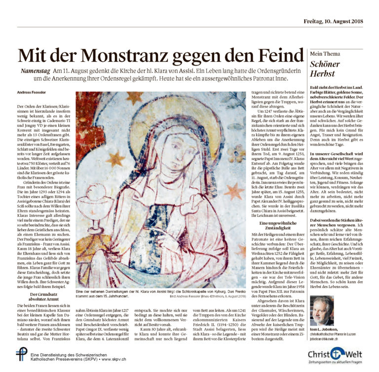 Mit der Monstranz gegen den Feind