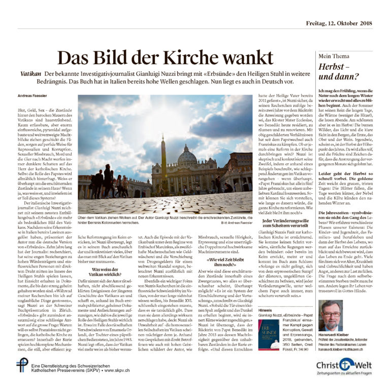 Das Bild der Kirche wankt
