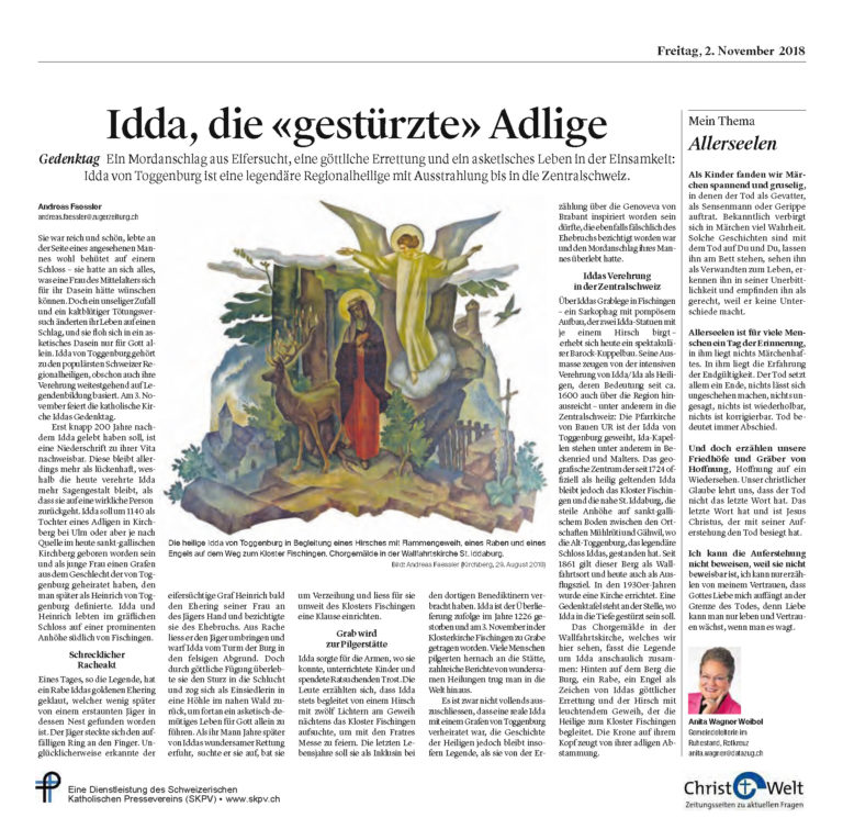 Idda, die «gestürzte» Adlige