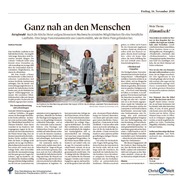 Ganz nah an den Menschen