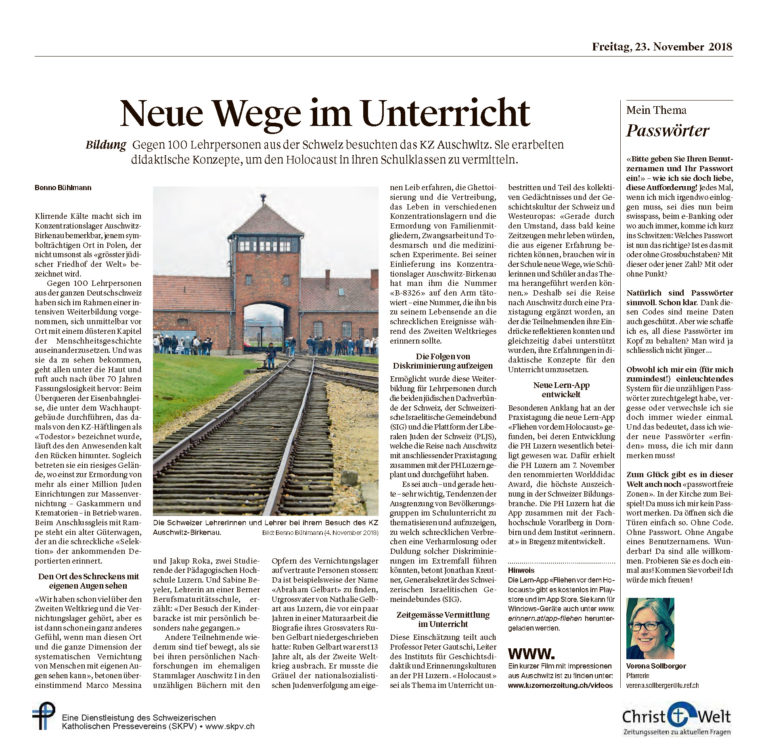 Neue Wege im Unterricht