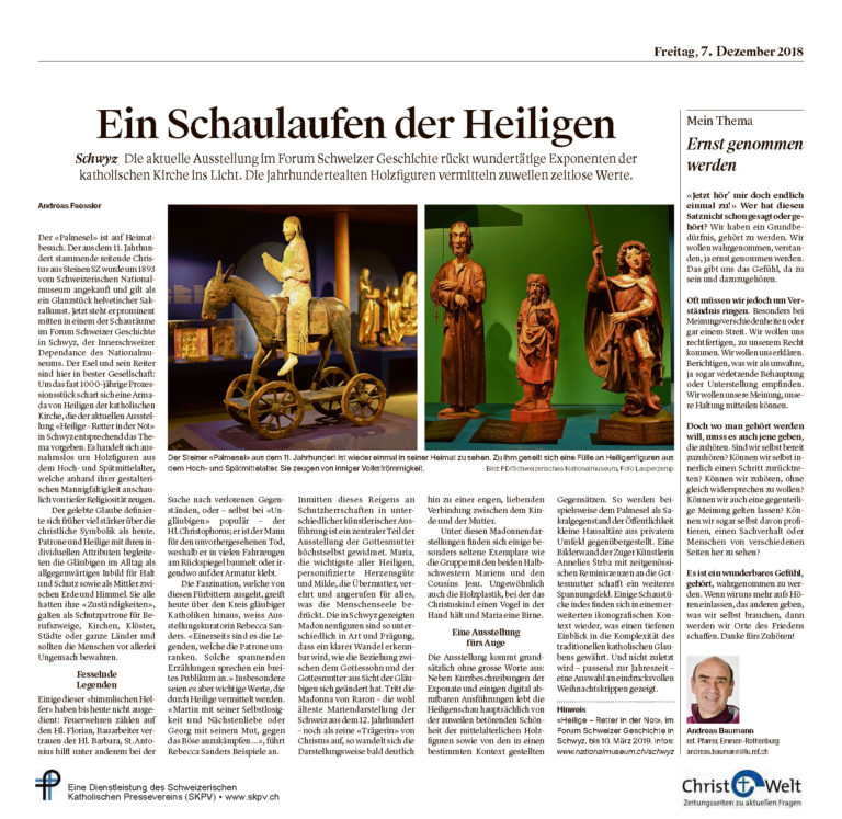 Ein Schaulaufen der Heiligen