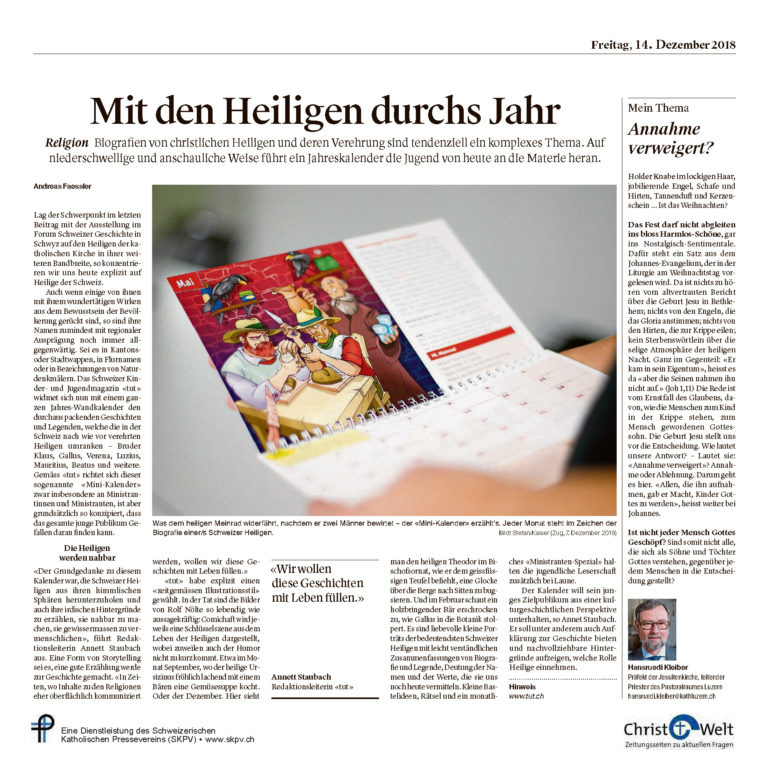 Mit den Heiligen durchs Jahr