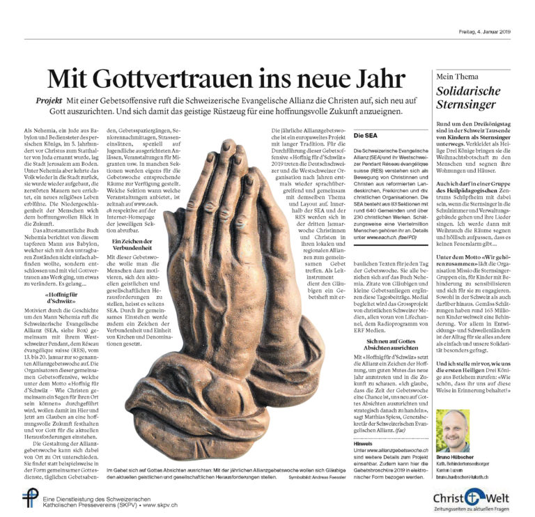 Mit Gottvertrauen ins neue Jahr
