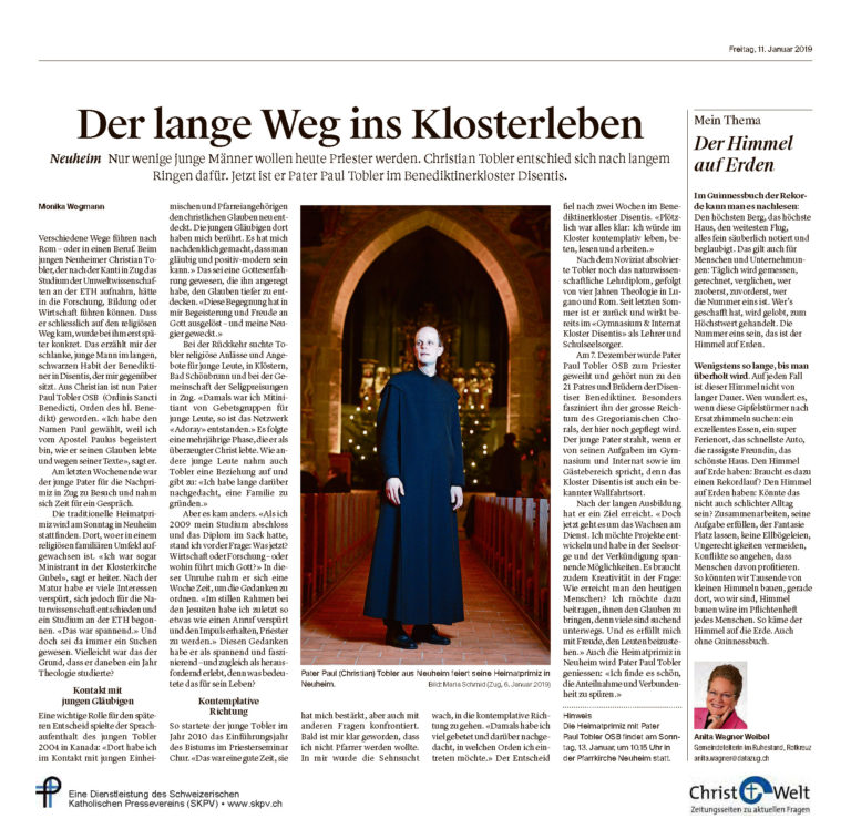 Der lange Weg ins Klosterleben