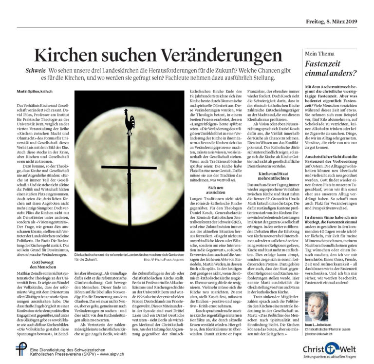 Kirchen suchen Veränderungen