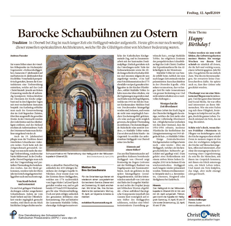 Barocke Schaubühnen zu Ostern