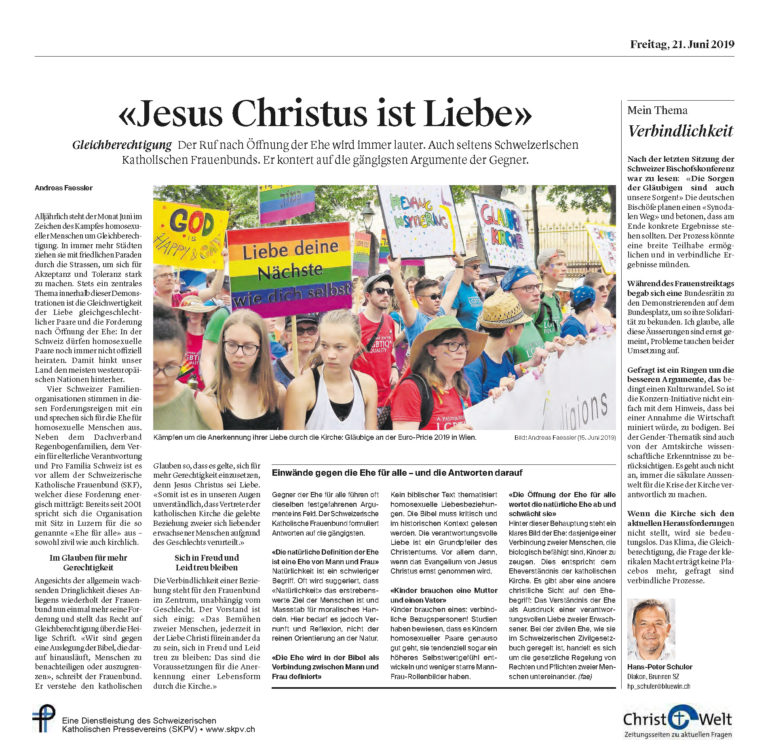 «Jesus Christus ist Liebe»