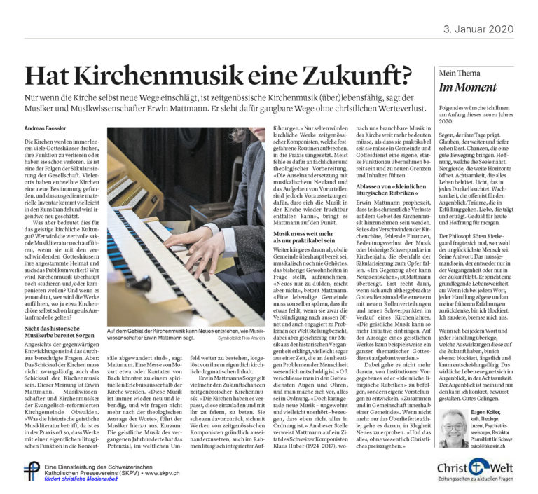 Hat Kirchenmusik eine Zukunft?