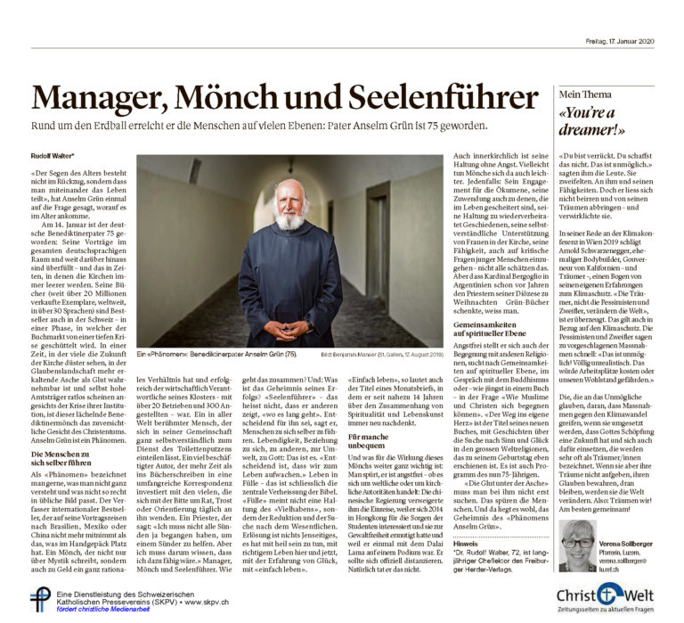Manager, Mönch und Seelenführer