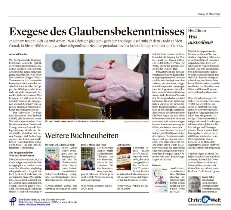 Exegese des Glaubens-bekenntnisses