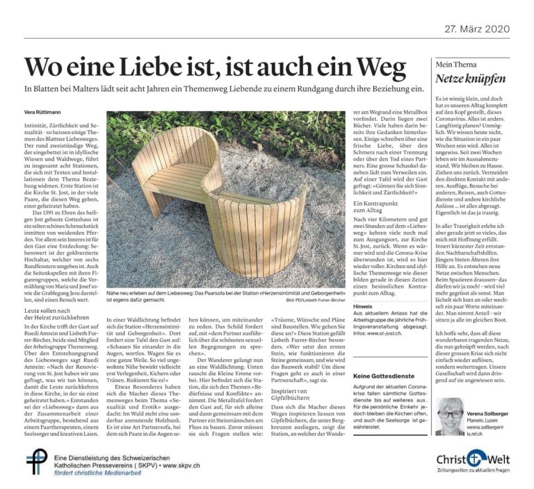 Wo eine Liebe ist, ist auch ein Weg
