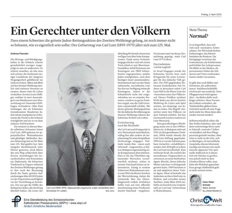 Ein Gerechter unter den Völkern