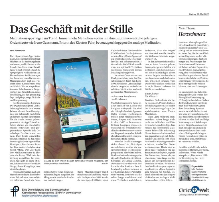 Das Geschäft mit der Stille