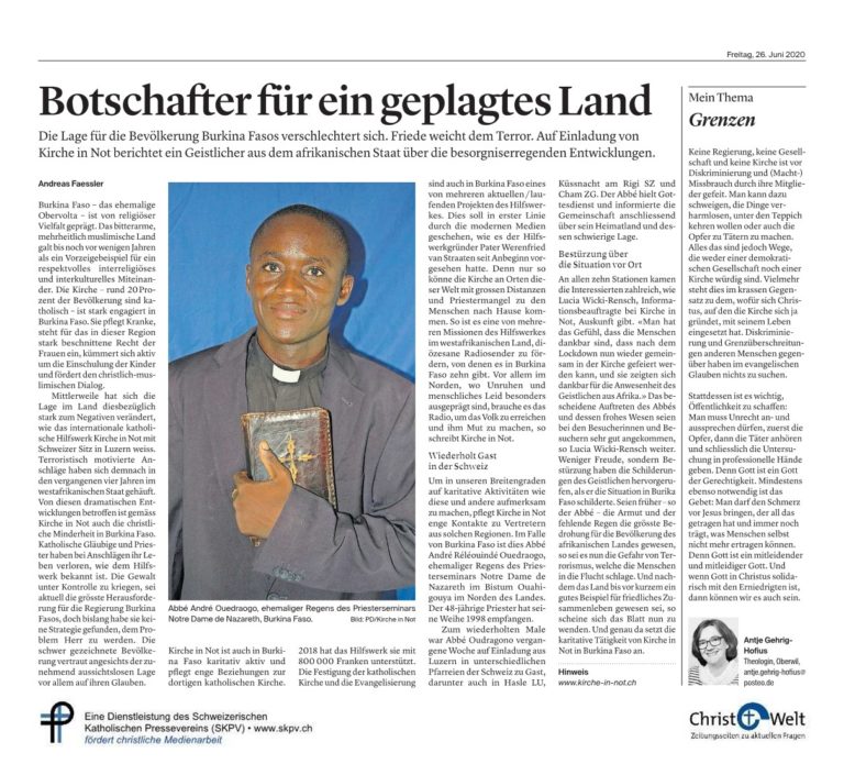 Botschafter für ein geplagtes Land