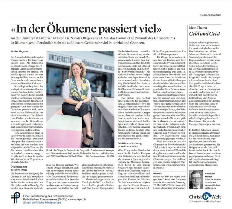 «In der Ökumene passiert viel»