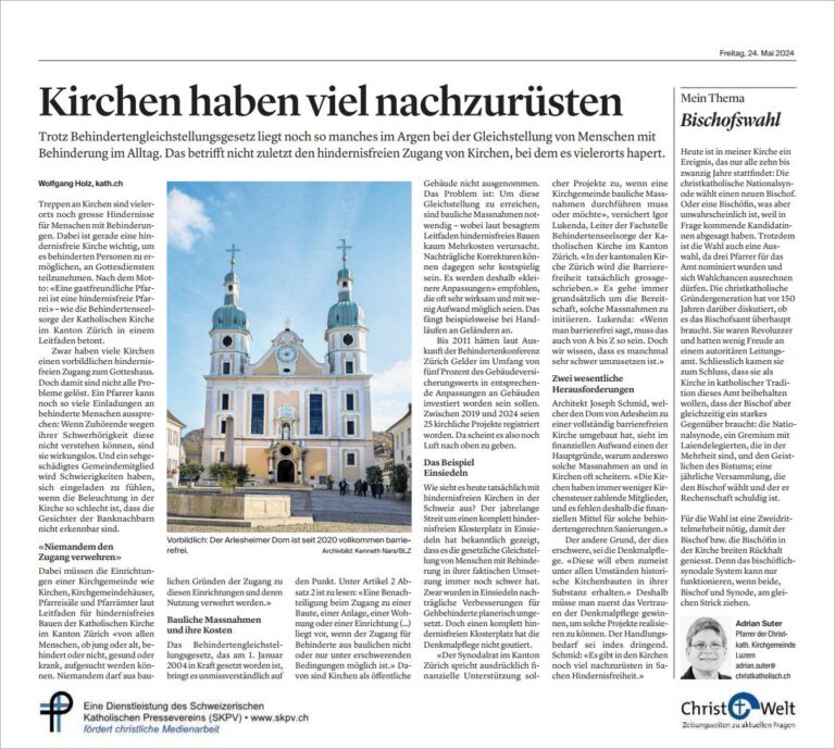 Kirchen haben viel nachzurüsten