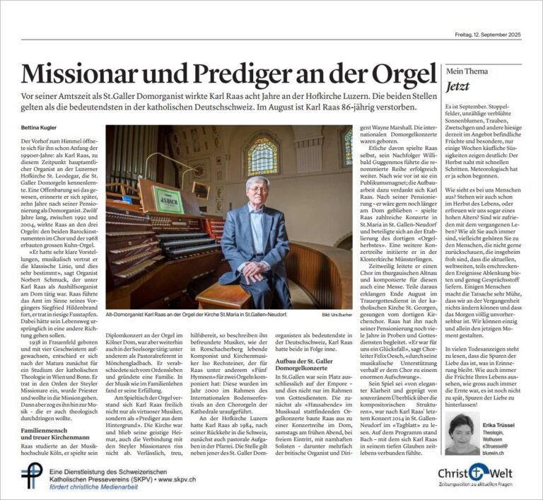Missionar und Prediger an der Orgel