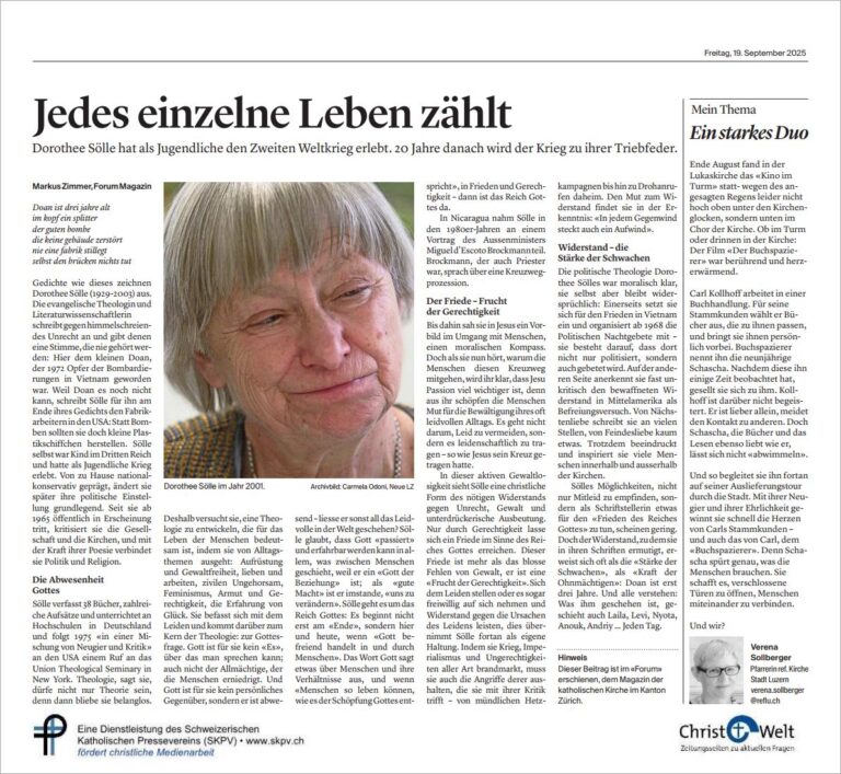 Jedes einzelne Leben zählt