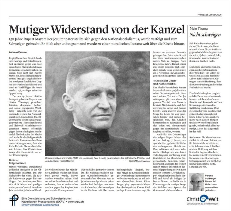 Mutiger Widerstand von der Kanzel