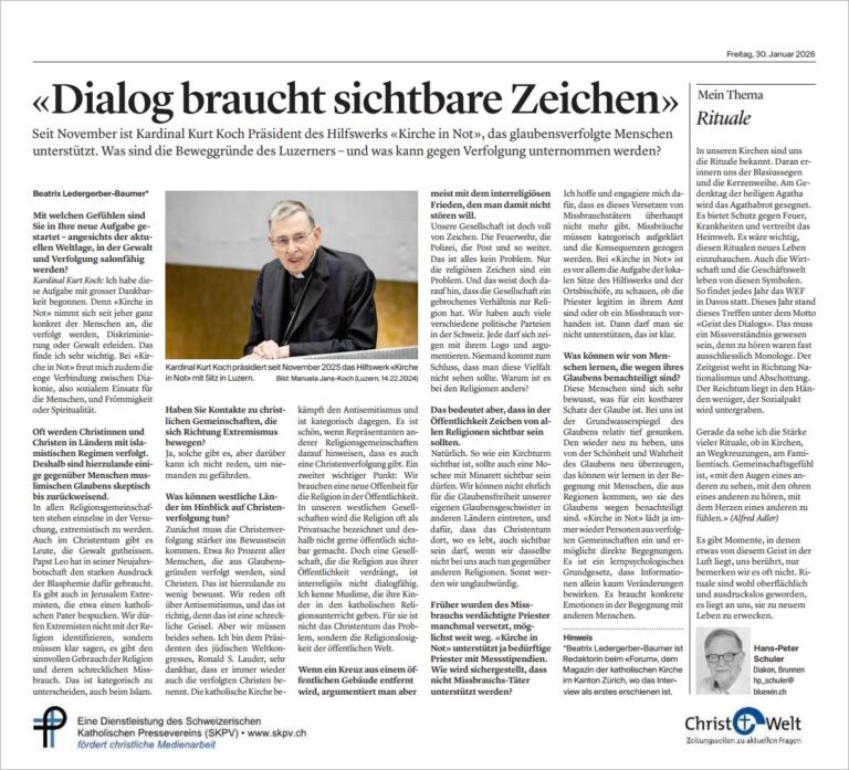 «Dialog braucht sichtbare Zeichen»