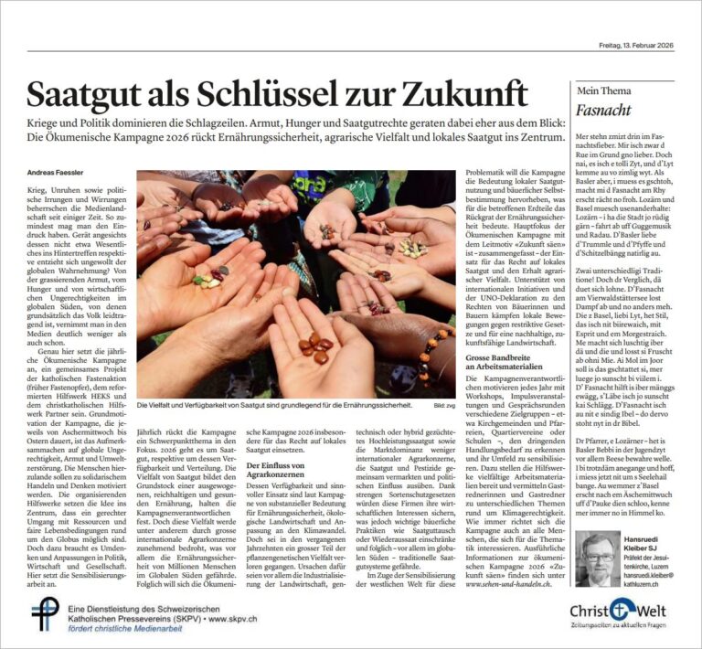 Saatgut als Schlüssel zur Zukunft